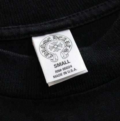 CHROME HEARTS Old Circle Logo CH Plus T-Shirt Black Size S