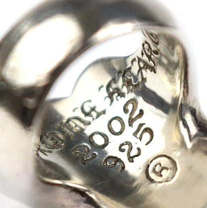 CHROME HEARTS Large Lip & Tongue Ring Silver Size JP 19.5