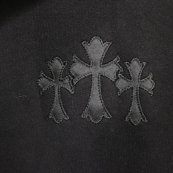 CHROME HEARTS New Ultra Heavy Fleece 7-11 Black Size L