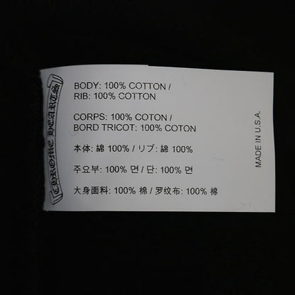 CHROME HEARTS New Ultra Heavy Fleece 7-11 Black Size L