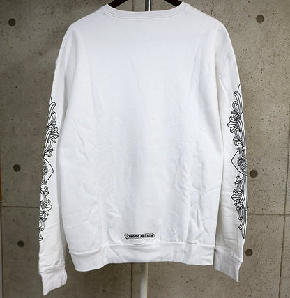 CHROME HEARTS New "Love You" Floral Heart Crewneck Size L