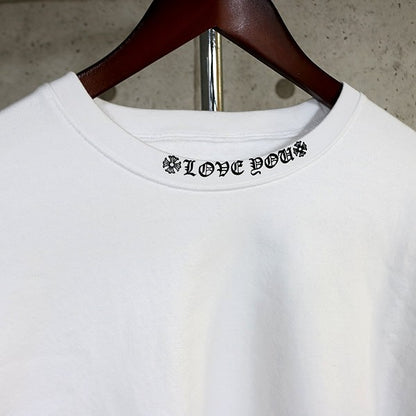 CHROME HEARTS New "Love You" Floral Heart Crewneck Size L