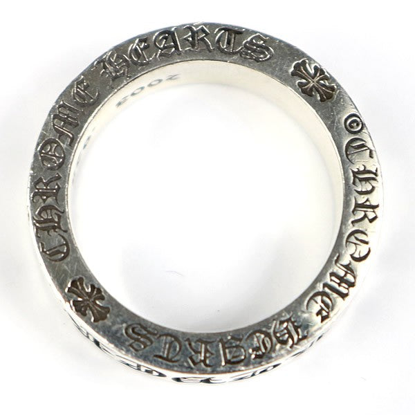 CHROME HEARTS 6mm "FOREVER" Spacer Silver SV925 Ring Size JP 14.5
