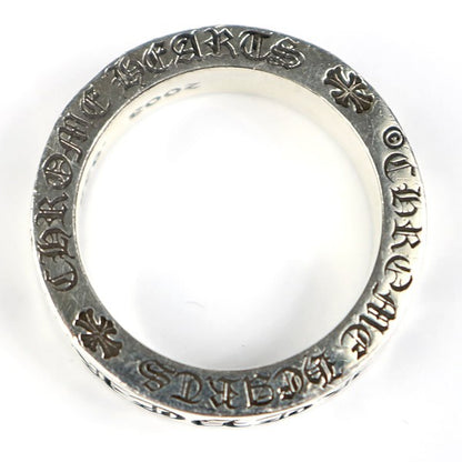 CHROME HEARTS 6mm "FOREVER" Spacer Silver SV925 Ring Size JP 14.5