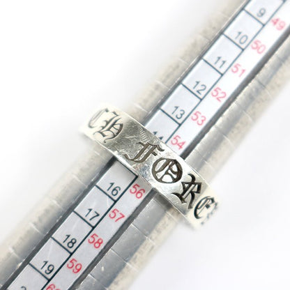 CHROME HEARTS 6mm "FOREVER" Spacer Silver SV925 Ring Size JP 14.5