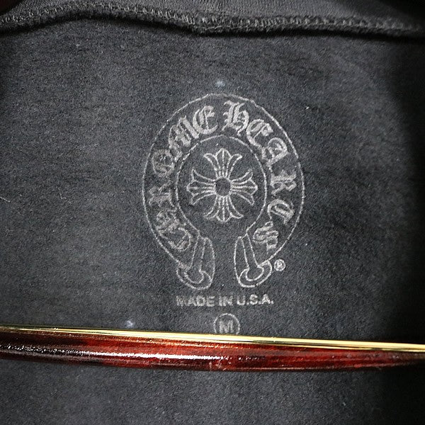 CHROME HEARTS Old English Logo Zip Hoodie Black/Olive Size M