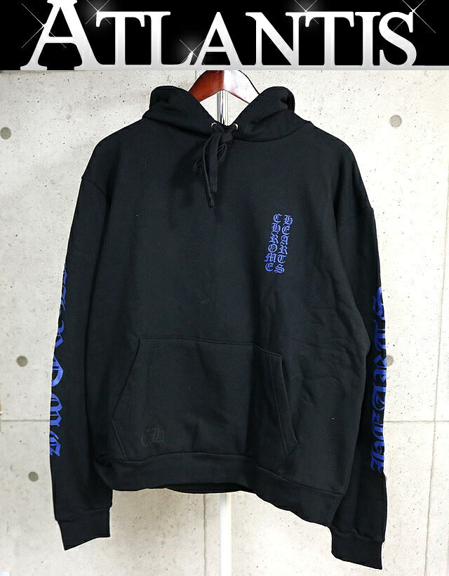 CHROME HEARTS New Old English Logo Hoodie Black Size M