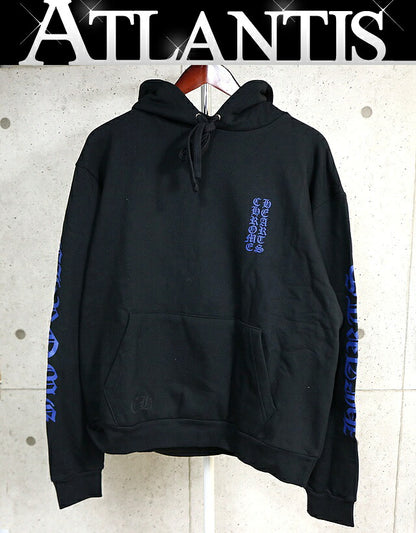 CHROME HEARTS New Old English Logo Hoodie Black Size M