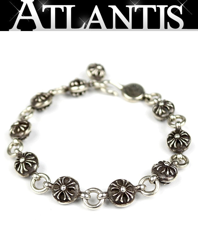 CHROME HEARTS #2 Crossball Bracelet Silver