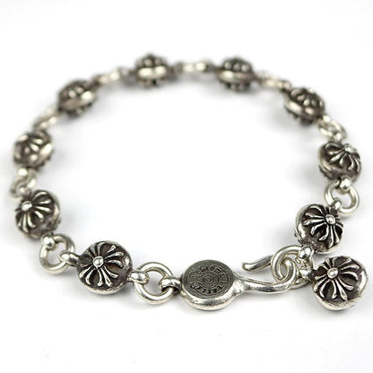 CHROME HEARTS #2 Crossball Bracelet Silver