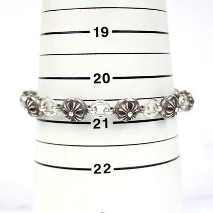 CHROME HEARTS #2 Crossball Bracelet Silver