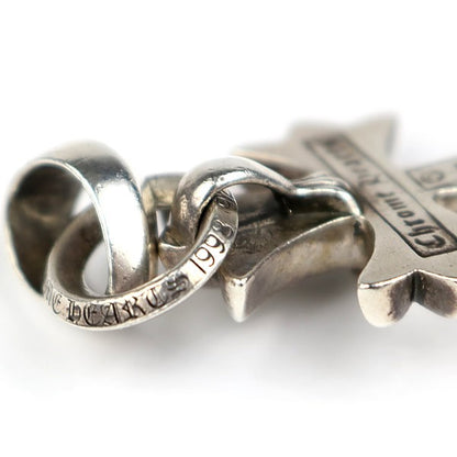 CHROME HEARTS Small CH Cross w/ Bail Pendant Charm Silver