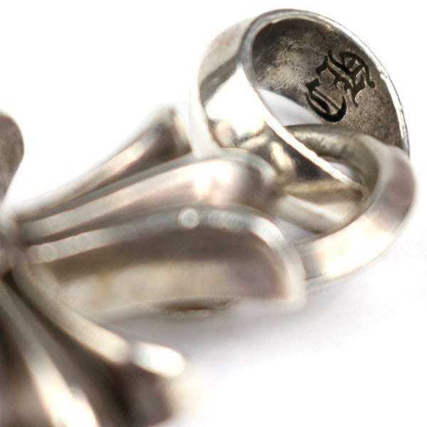 CHROME HEARTS Small CH Cross w/ Bail Pendant Charm Silver