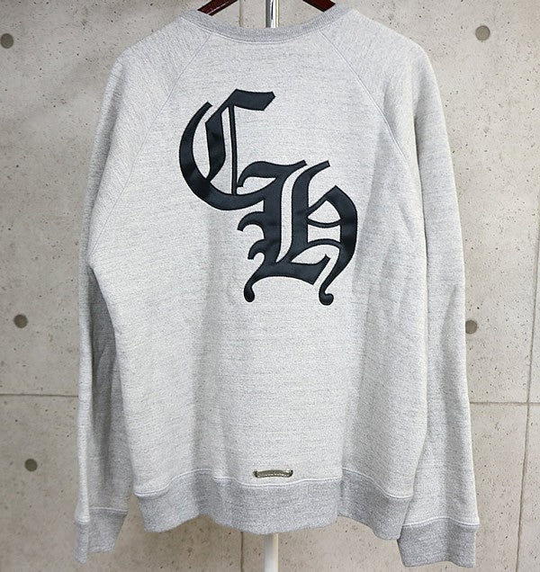 CHROME HEARTS Ultra Heavy Fleece Sweatshirt Gray Size XL
