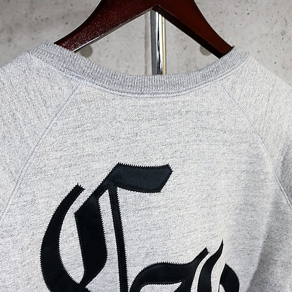 CHROME HEARTS Ultra Heavy Fleece Sweatshirt Gray Size XL