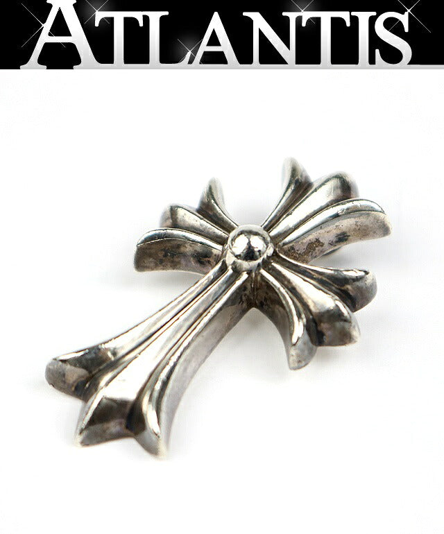 CHROME HEARTS Small CH Cross Silver Pendant Charm