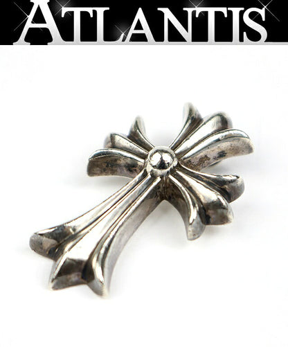 CHROME HEARTS Small CH Cross Silver Pendant Charm