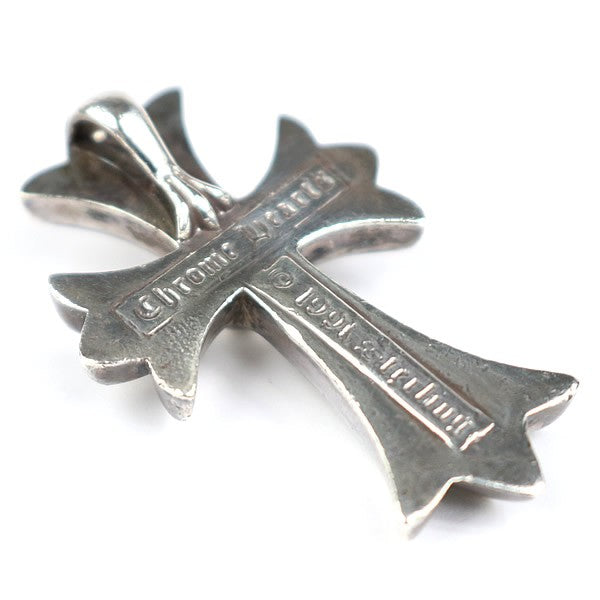 CHROME HEARTS Small CH Cross Silver Pendant Charm