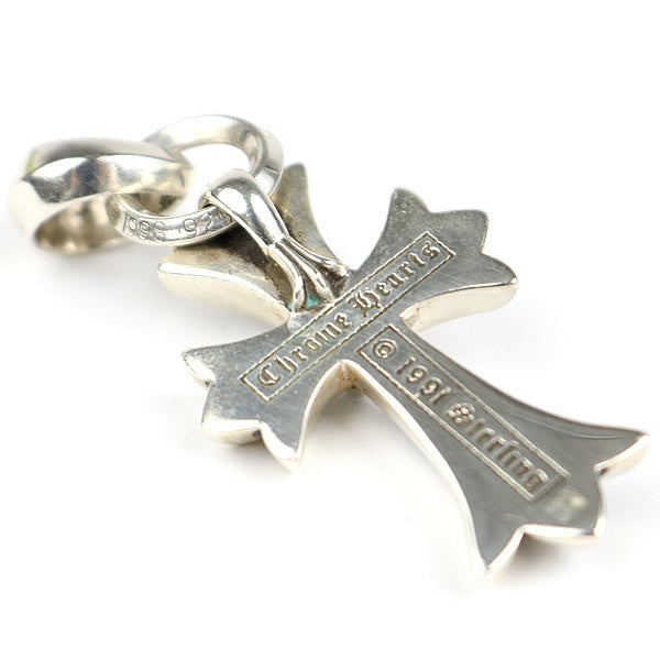 CHROME HEARTS Small CH Cross w/ Bail Pendant Silver