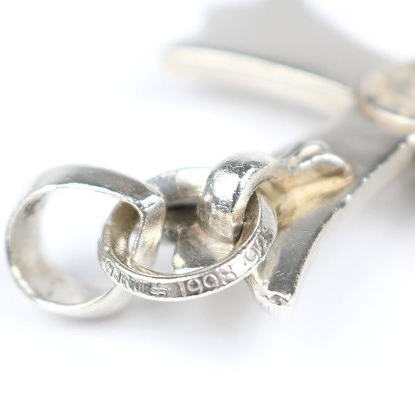 CHROME HEARTS Large Cross w/ Bail Pendant Charm Silver 925