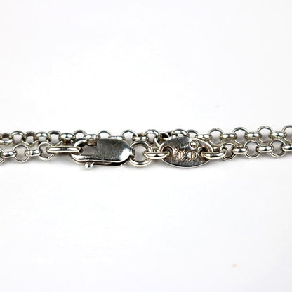 CHROME HEARTS 20 Inch Roll Chain Necklace Silver 925