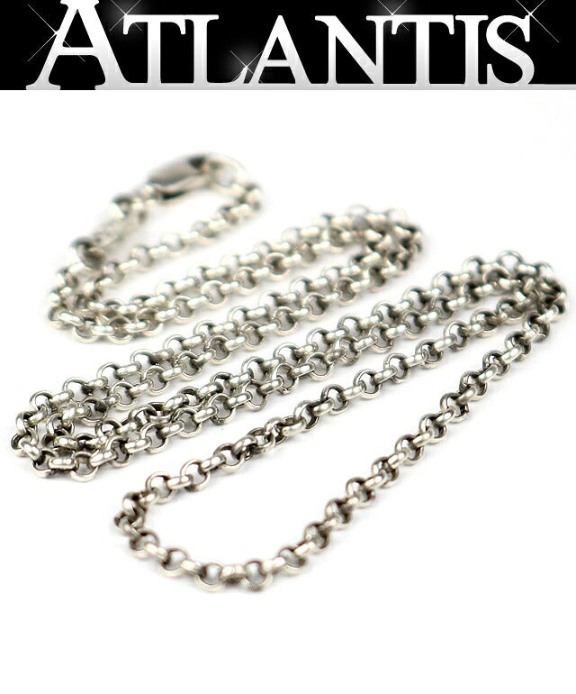 CHROME HEARTS 16-inch Roll Chain Silver Necklace
