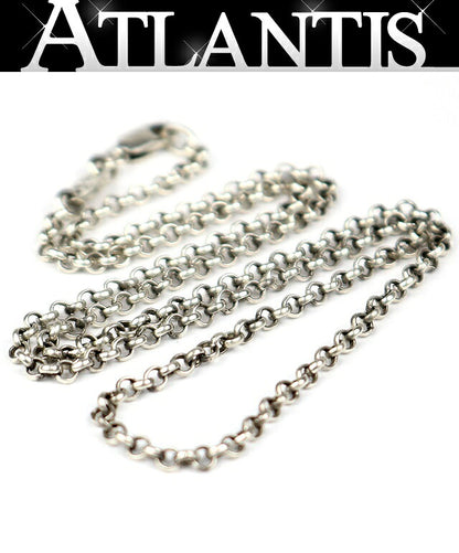 CHROME HEARTS 16-inch Roll Chain Silver Necklace