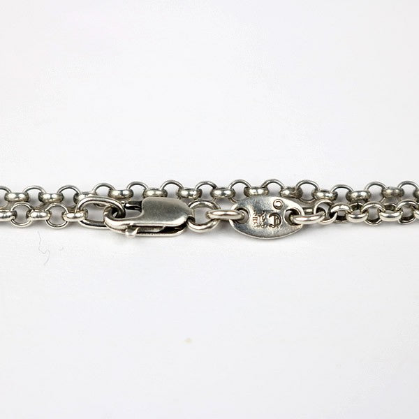 CHROME HEARTS 16-inch Roll Chain Silver Necklace