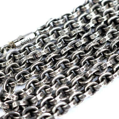 CHROME HEARTS Paper Chain Necklace Silver 925