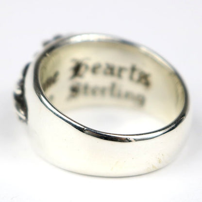 CHROME HEARTS Floral Cross Ring Silver 925 Size JP 23.5