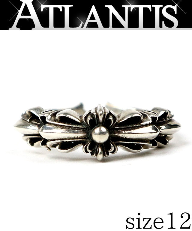 CHROME HEARTS Baby Classic Double Ring Silver Size JP 12