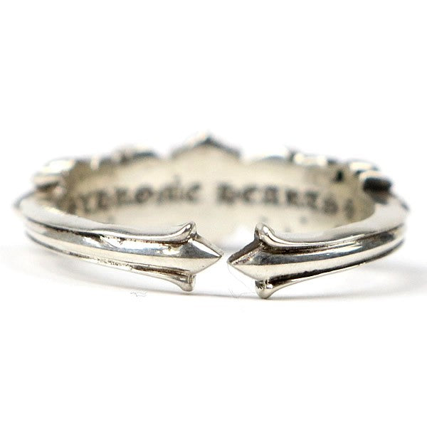 CHROME HEARTS Baby Classic Double Ring Silver Size JP 12