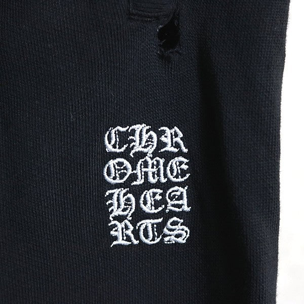 CHROME HEARTS Y NOT Embroidered Sweatpants Black Size M