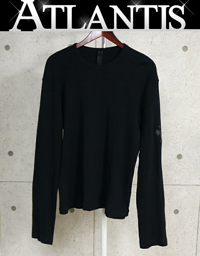 CHROME HEARTS Cemetery Cross Patch Thermal Long Sleeve Shirt Size L