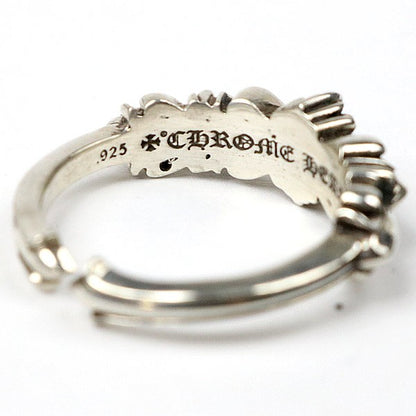 CHROME HEARTS Baby Classic Double Ring Silver Size JP 19
