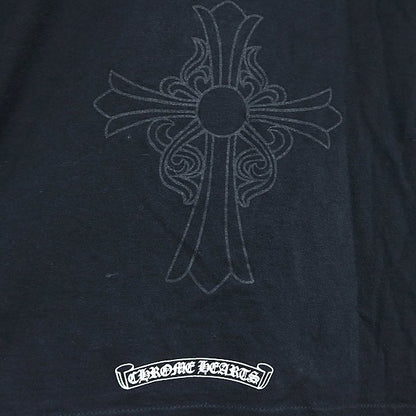 CHROME HEARTS Horseshoe Floral Cross Sleeve Black Size M