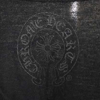 CHROME HEARTS Horseshoe Floral Cross Sleeve Black Size M