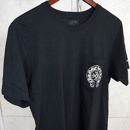 CHROME HEARTS Horseshoe Print Pocket T-Shirt Black Size M