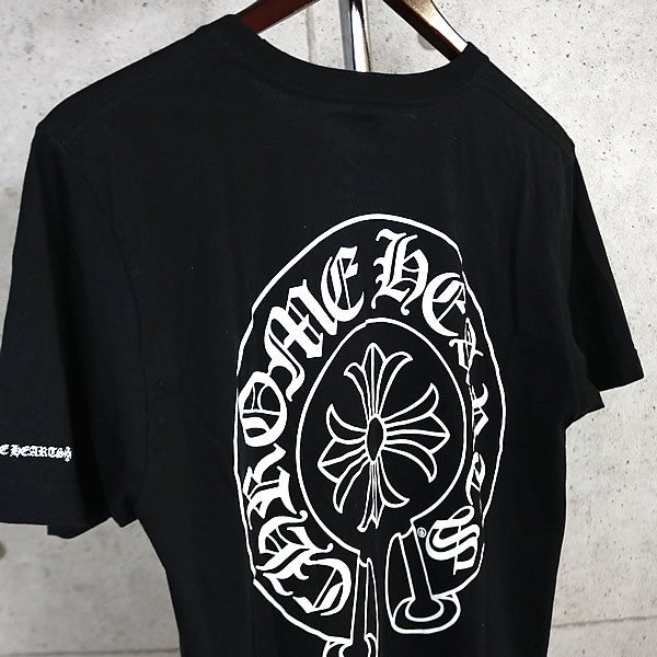 CHROME HEARTS Horseshoe Print Pocket T-Shirt Black Size M