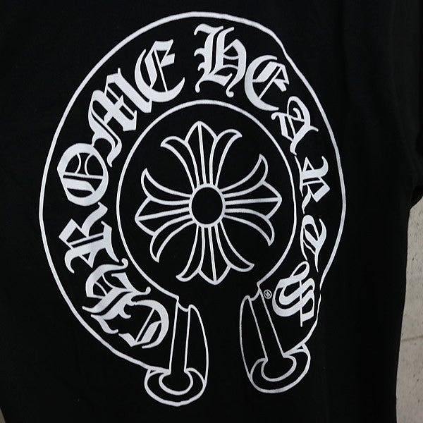 CHROME HEARTS Horseshoe Print Pocket T-Shirt Black Size M