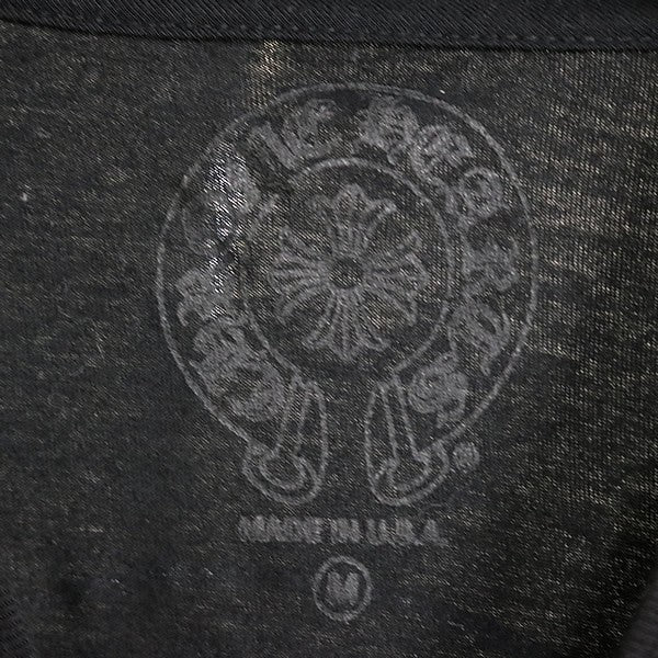 CHROME HEARTS Horseshoe Print Pocket T-Shirt Black Size M