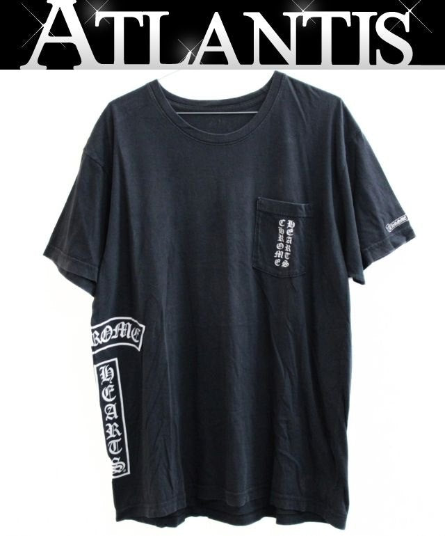 CHROME HEARTS Horseshoe T-Bar Print T-Shirt Black Size XL