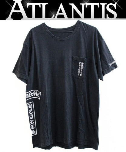 CHROME HEARTS Horseshoe T-Bar Print T-Shirt Black Size XL