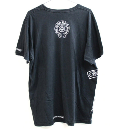 CHROME HEARTS Horseshoe T-Bar Print T-Shirt Black Size XL