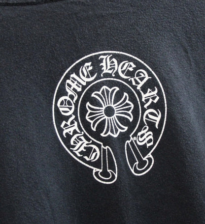 CHROME HEARTS Horseshoe T-Bar Print T-Shirt Black Size XL