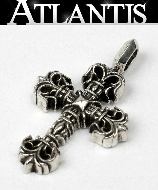 CHROME HEARTS Tiny Filigree Cross Pendant SV925 Silver
