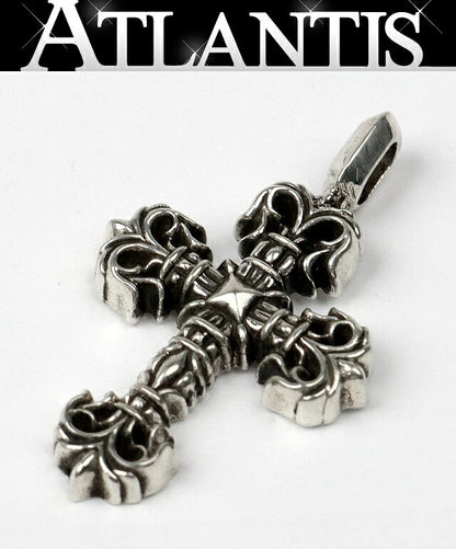 CHROME HEARTS Tiny Filigree Cross Pendant SV925 Silver