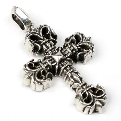 CHROME HEARTS Tiny Filigree Cross Pendant SV925 Silver