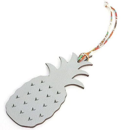 HERMES Petit H Pineapple Togo Leather Charm