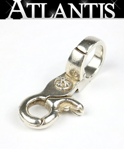 CHROME HEARTS Quick Clip Cross Ball SV925 Keychain Silver Wallet